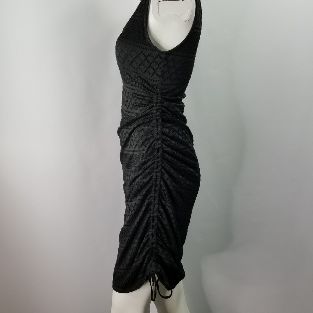 Guess Sassy Scoop Neck Black Lace Dress Size - Picture 2 of 7